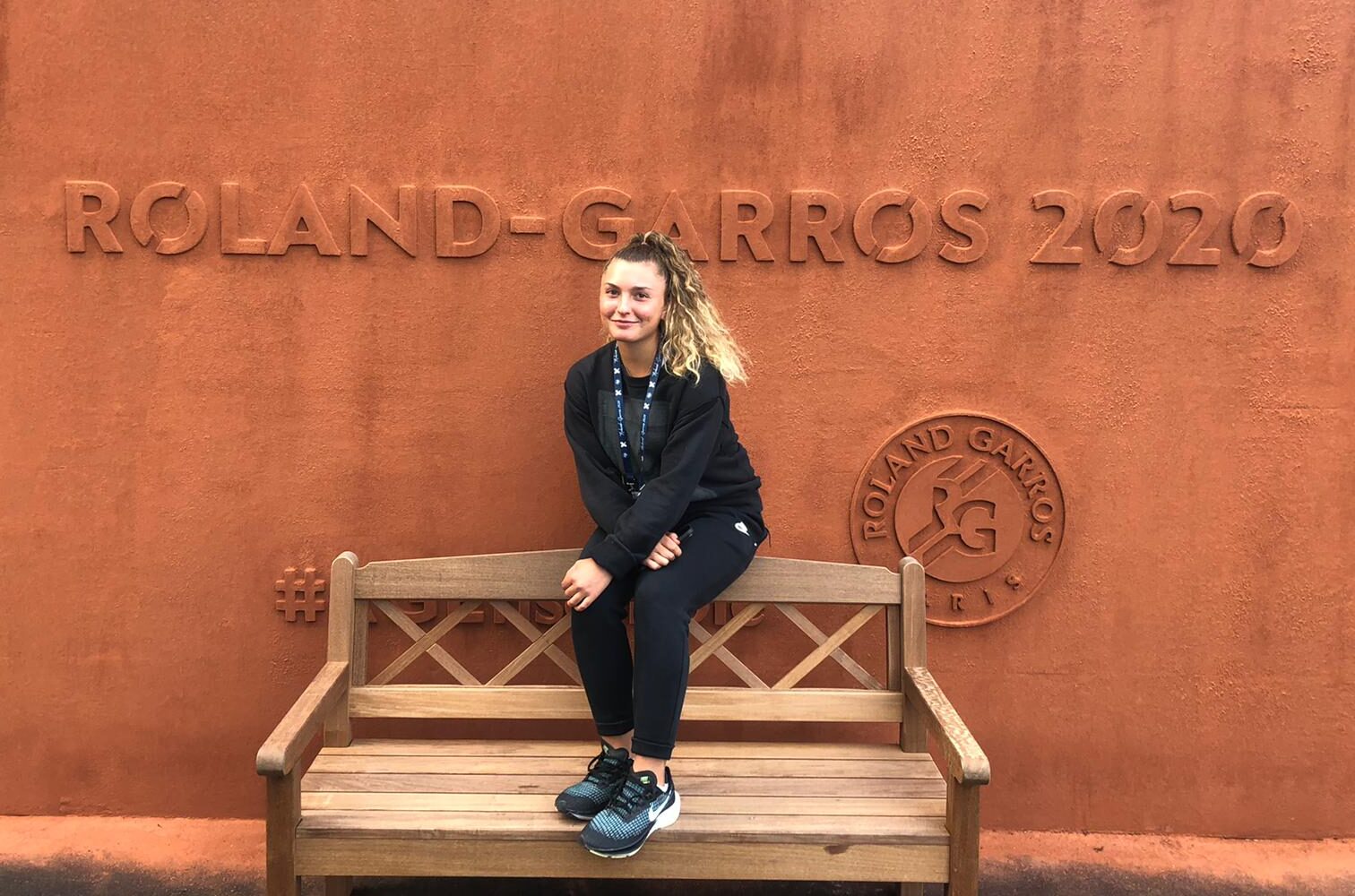 Lisa Pigato al Roland Garros